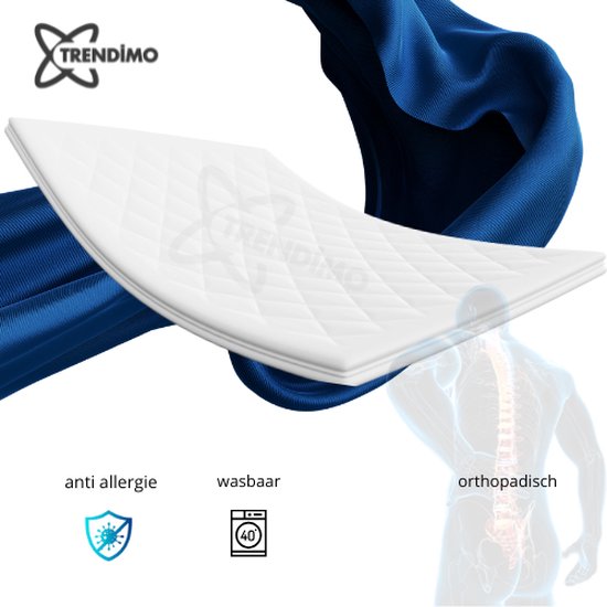 140 x 200Topmatras Orthopedisch Luxe Topper Koudschuim 140x200 - Hybride 12cm dik - Bamboo Tijk Extra Ventilerend Zacht 140 x 200Topmatras Orthopedisch Luxe Topper Koudschuim 140x200 - Hybride 12cm dik - Bamboo Tijk Extra Ventilerend Zacht