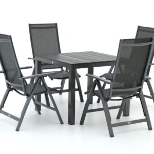 Bellagio Avenza/Fidenza 90cm dining tuinset 5-delig verstelbaar