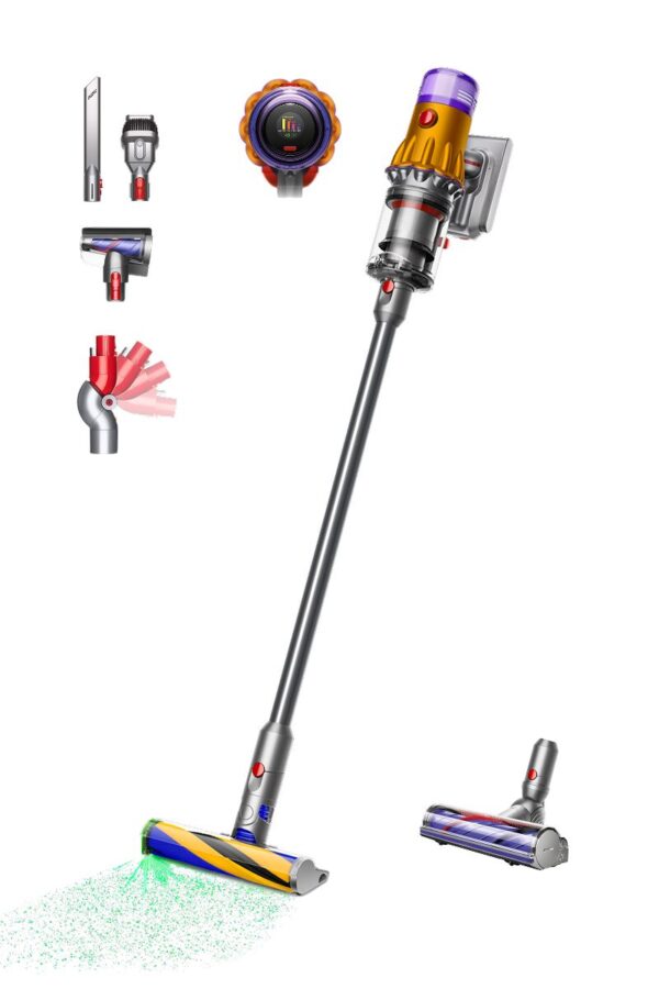 Dyson V12 Detect Slim™ Absolute draadloze stofzuiger (Geel/Nikkel)