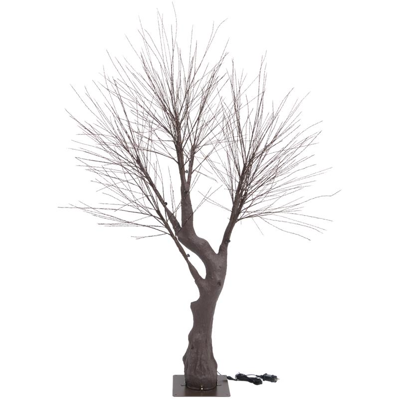 Action lichtboom zonder licht met bruine stam, dunne takken en een zwarte voetplaat Action lichtboom zonder licht met bruine stam, dunne takken en een zwarte voetplaat