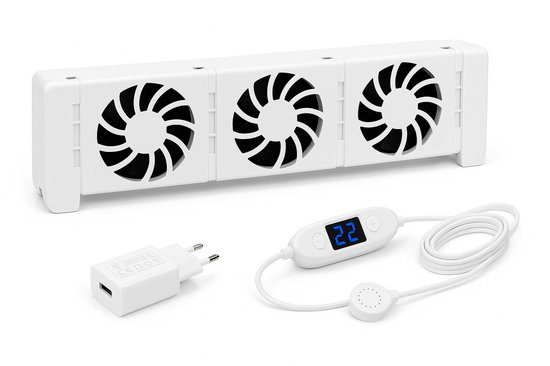 Avoid Mono Set losse radiatorventilator onder radiator