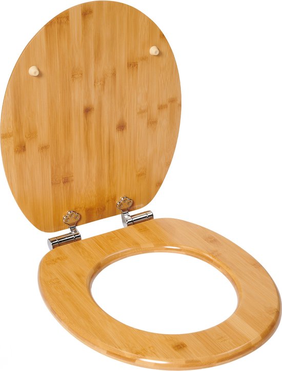 Infinity Goods Terry bamboe wc-bril met soft close en rvs-scharnieren