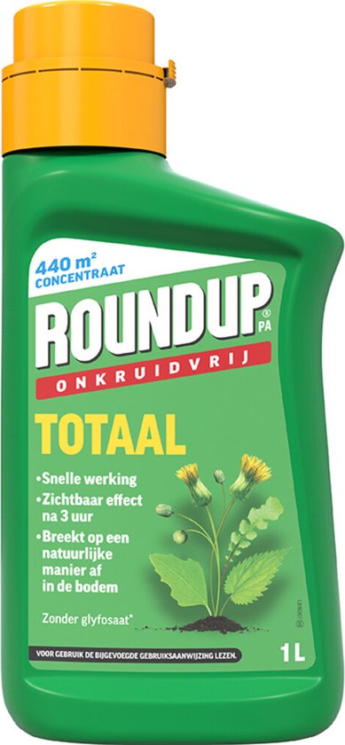 Roundup Totaal Onkruidvrij concentraat 1 liter