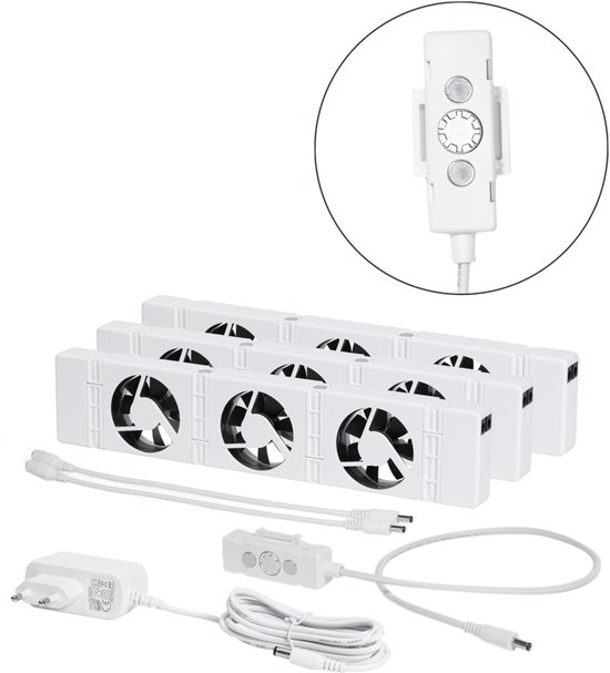 SpeedComfort Trio Set radiatorventilator magnetisch onder radiator