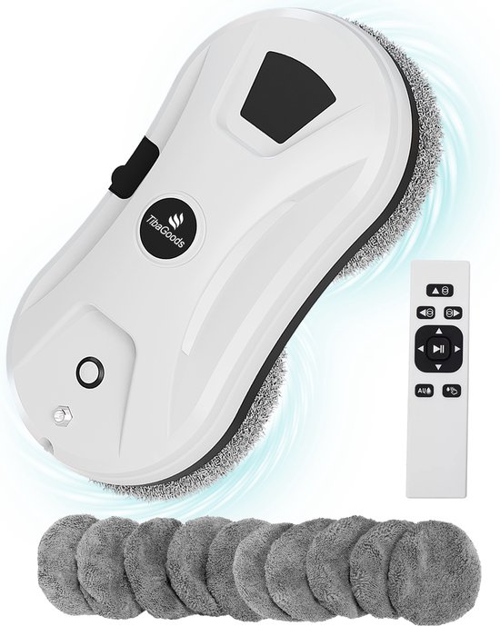 TibaGoods robot ruitenreiniger op een raam